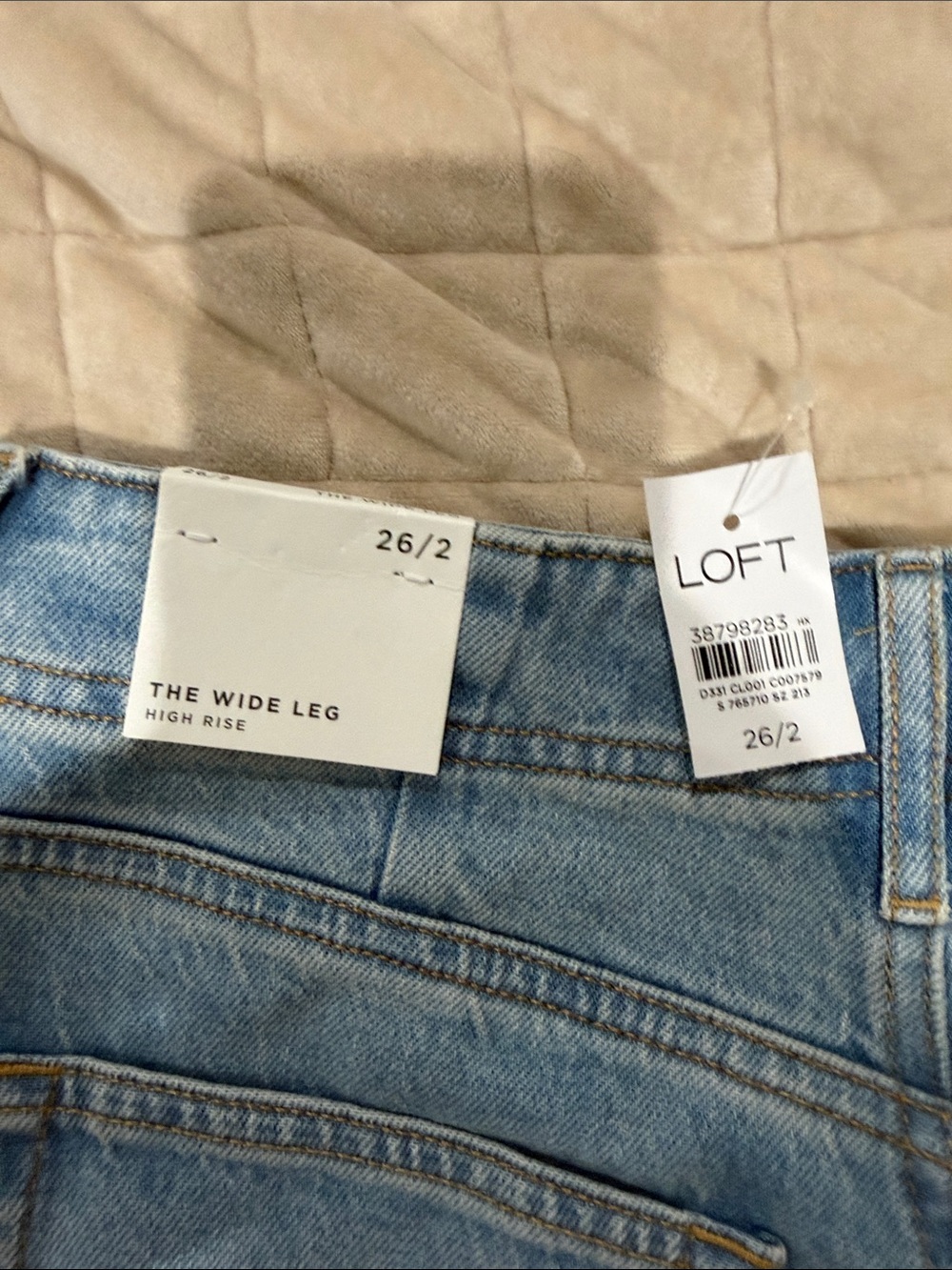 LOFT Light Blue Straight-Leg Men's Jeans - Picture 2 of 5